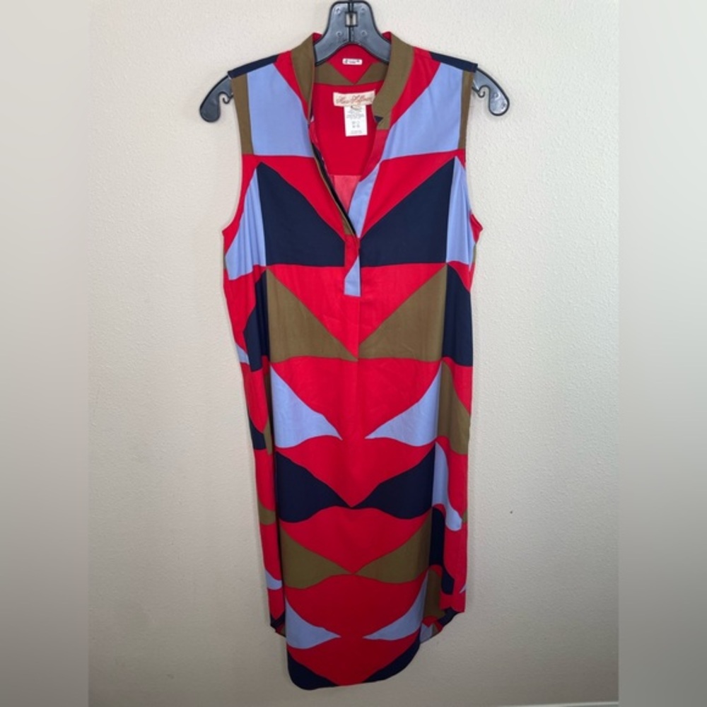 Mara Hoffman color block shirt dress size xs